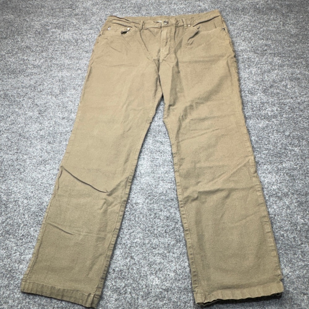 Free Fly Canvas Pants Mens 36x28 Green Straight Leg Outdoor Gorpcore Adventure